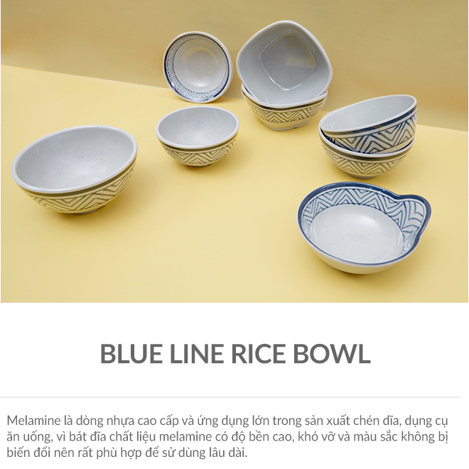 bát cơm, chén soup bằng nhựa melamine hoa văn trang trí