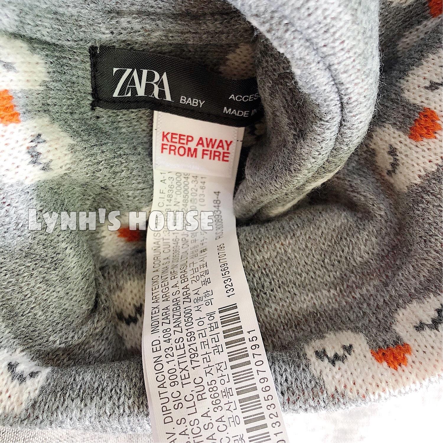 Set nón len và khăn choàng cổ Zara Baby cho bé
