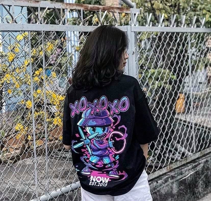 Áo Thun Nữ Form Rộng Hàn Quốc XOXOXO Vải Mịn Thoáng Mát, Thiết Kế Thời Trang, Kiểu Dáng Năng Động Trẻ Trung MS009