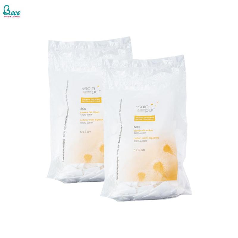 Bông Tẩy Trang Tetra Le Soin Laretat Pur 500 Miếng Của Pháp