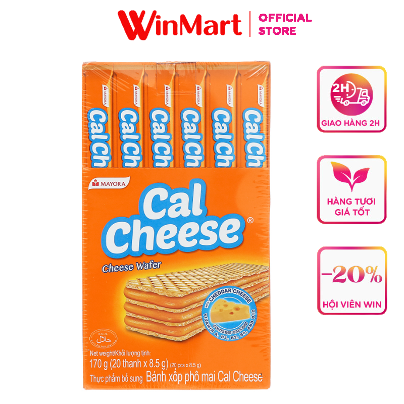 [Siêu thị WinMart] - Bánh xốp Cal Cheese hộp 20 gói x 8.5g
