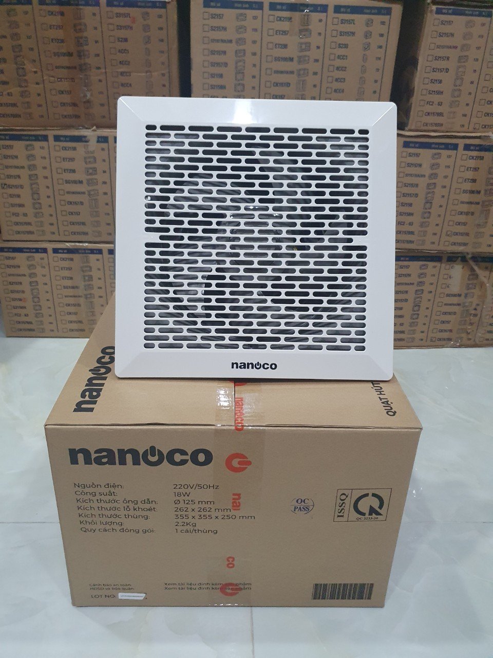 [HCM]Quạt hút âm trần Nanoco NCV2020 - NCV1520