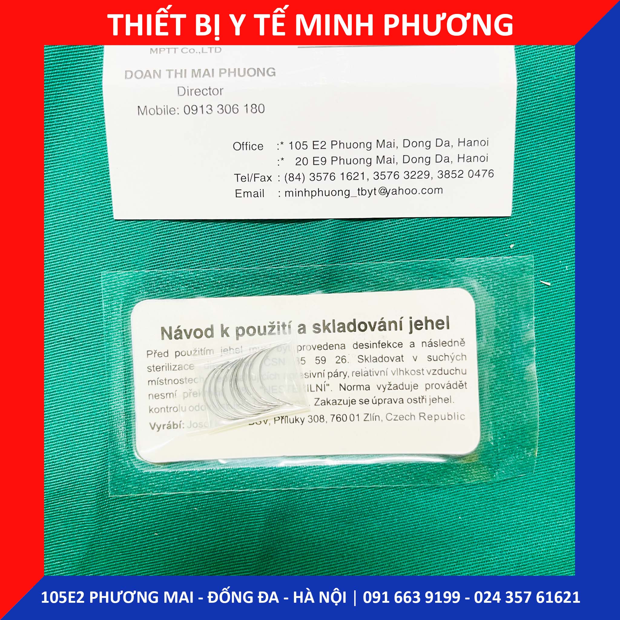 Set 10 kim khâu đầu tam giác