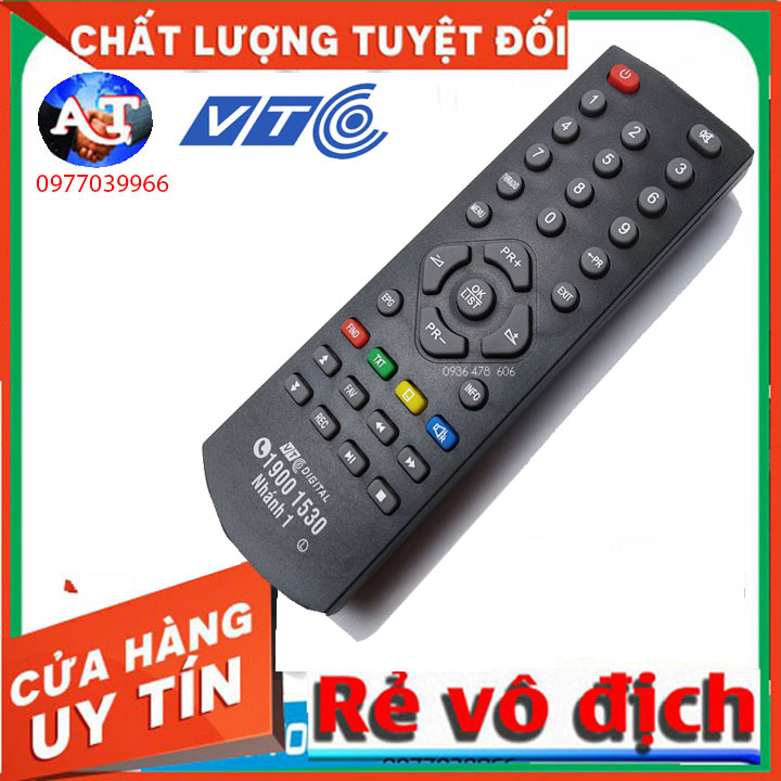 Remote Remote điều khiển đầu thu VTC kỹ thuật số KTS