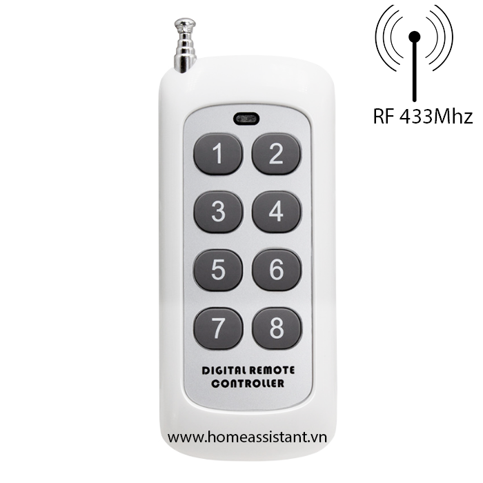 Remote control 8 button rf 433mhz r1.8
