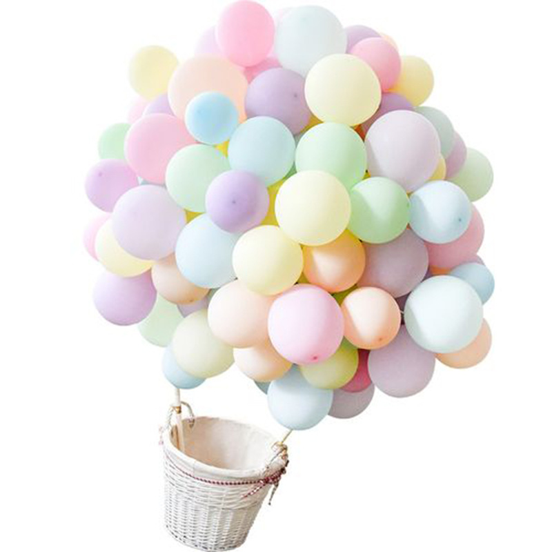 Combo 25 Bong Bóng Màu Pastel Size 10 inch   ( tặng keo dán bóng)