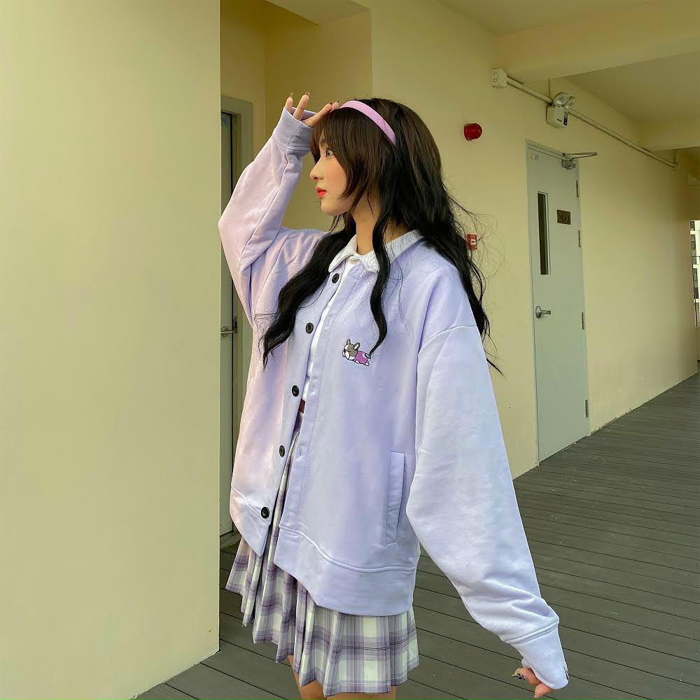 Áo khoác hoodie ,áo khoác cadigan Nam Nữ thêu thú mới Nhiều Màu FORM CHUẨN siêu đẹp siêu CUTE