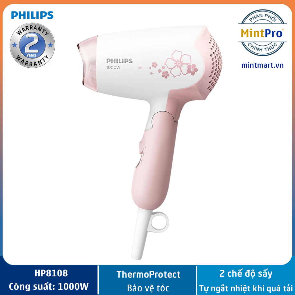 Máy sấy tóc philips hp8108 - hàng chính hãng - bảo hành 2 năm