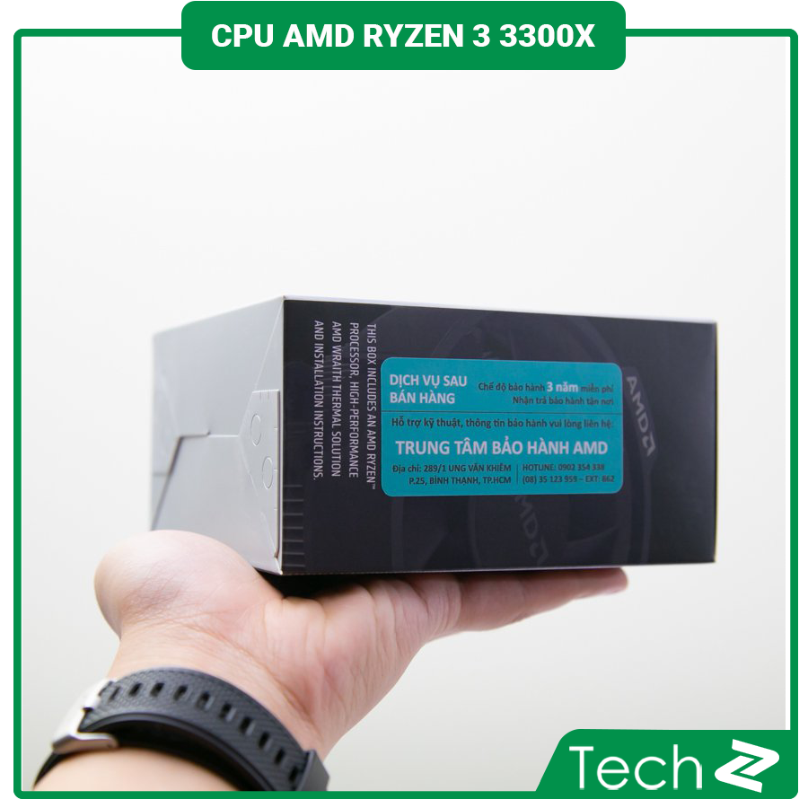 CPU AMD Ryzen 3 3300X (3.8GHz turbo up to 4.3GHz, 4 nhân 8 luồng , 16MB Cache, 65W) - Socket AMD AM4