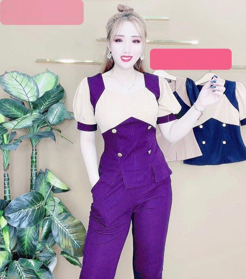 Set đồ bộ nữ thời trang thun cát hàn