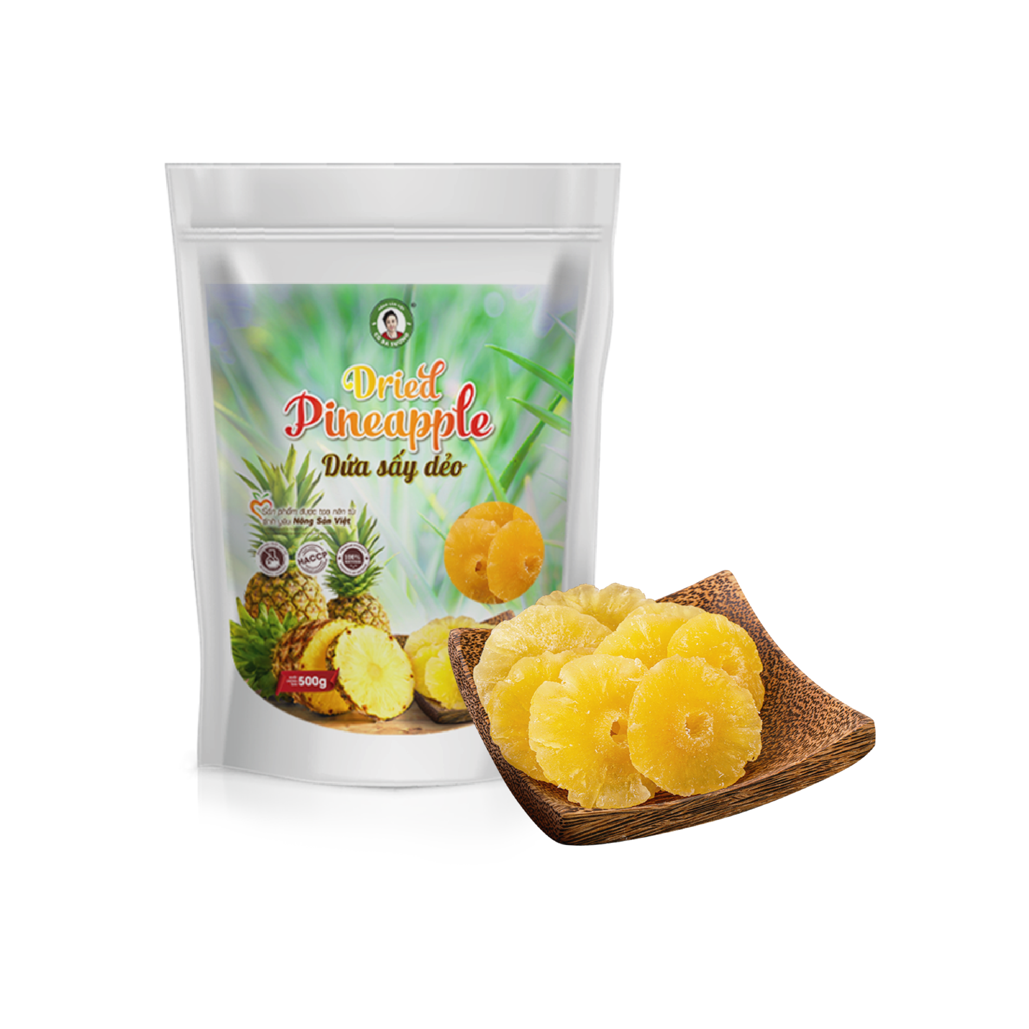 DỨA SẤY DẺO CÔ BA SƯƠNG 500 GRAM