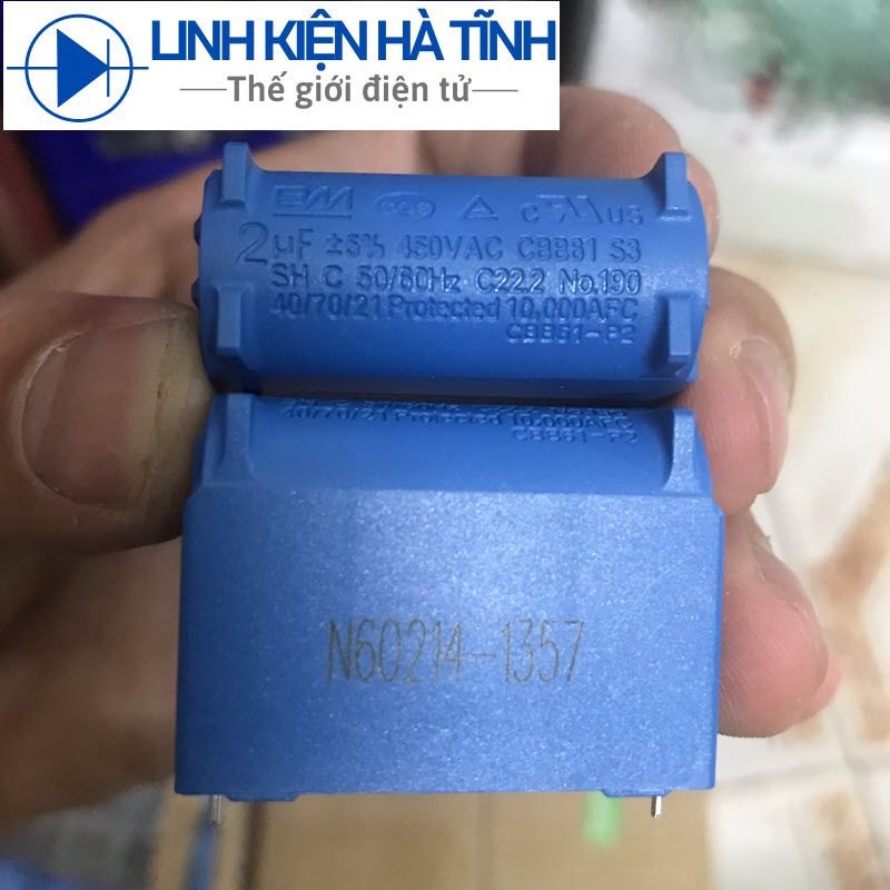 Tụ bếp từ cbb61 2uf 450vac