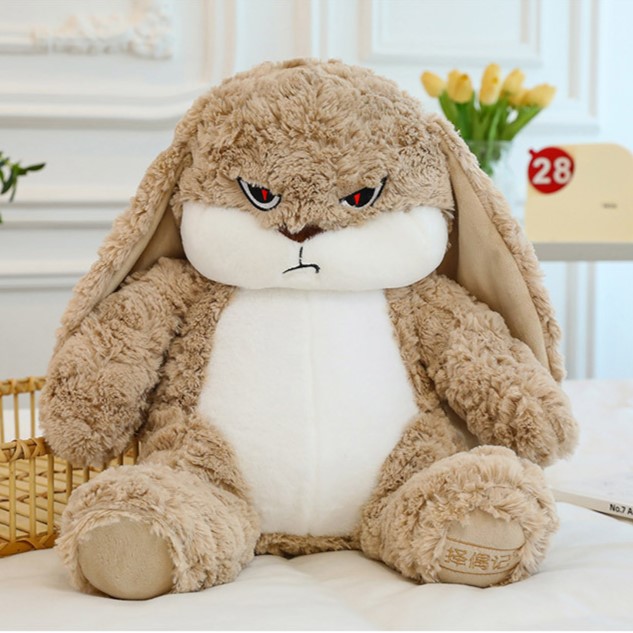 Gấu bông thỏ mặt quạo thỏ diudiu mặt quạu size lớn 30cm - 60cm hot trend