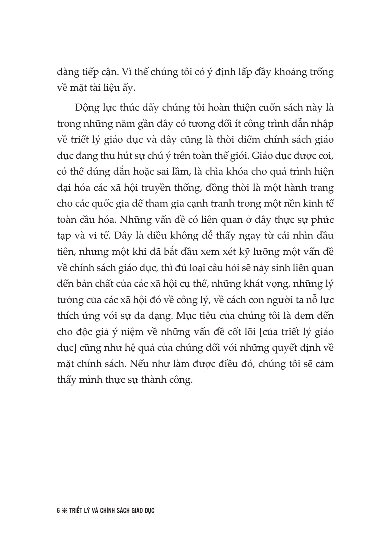 Sách Triết lý và chính sách giáo dục