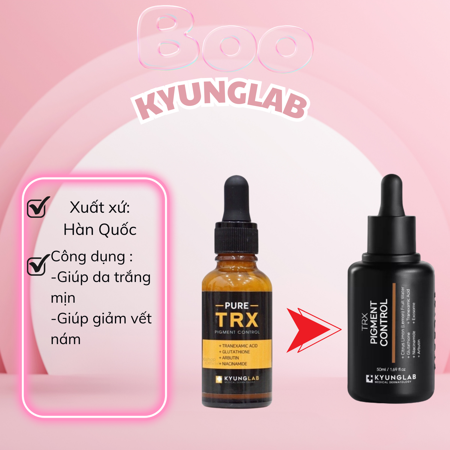 Serum Giảm Nám Trắng Da KyungLab Pure TRX Pigment Control 50ml 