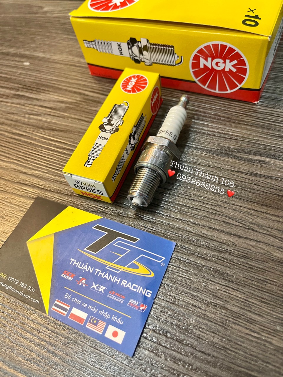 Bugi sport 2 Thì NGK - BP6ES ( Sport / Yaz / Satria )