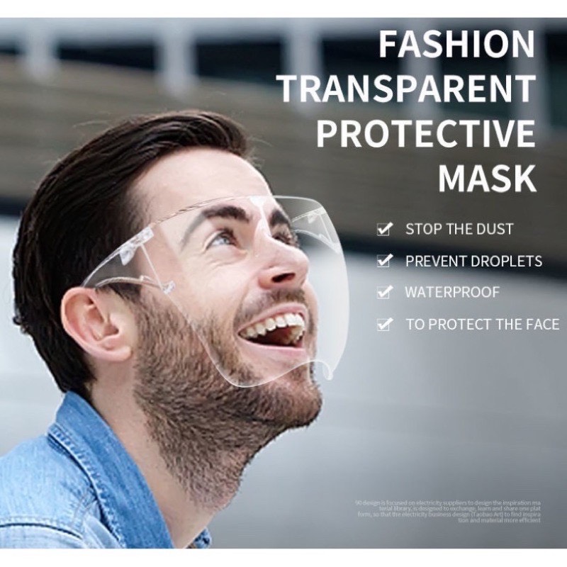 Mắt kính bảo hộ FACE SHIELD chống bụi che hết khuôn mặt bảo vệ toàn diện cho mắt và cả khuôn mặt