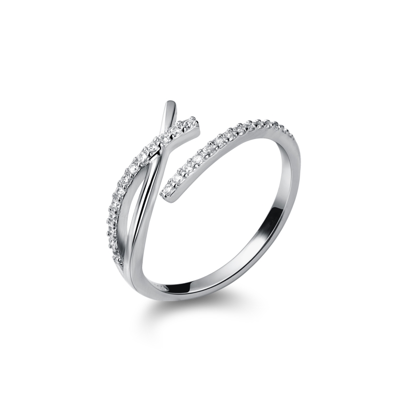 Nhẫn bạc ý dạng hở DaLiA Jewelry cá tính