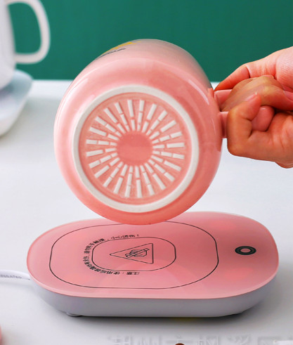 Bộ cốc sứ kèm đế điện hâm nóng đồ uống