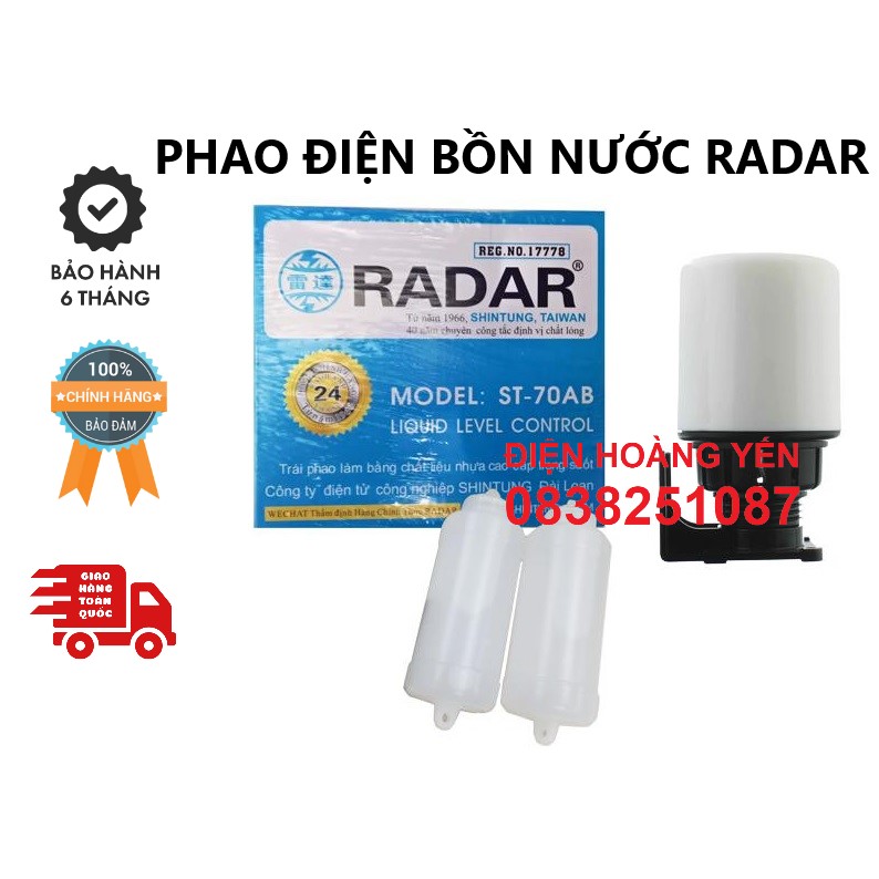 Phao điện Radar Bơm nước tự động dùng đóng ngắt bơm