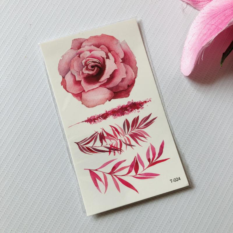 [HCM]Combon 6 tấm hình xăm dán hoa lan 3d