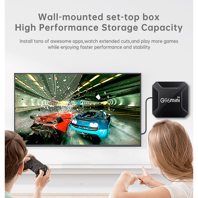 【Vận chuyển nhanh】Android TV box G96 Mini Ram 4G Rom 64GB ANROID 11.0 4K Amlogic G96 mini