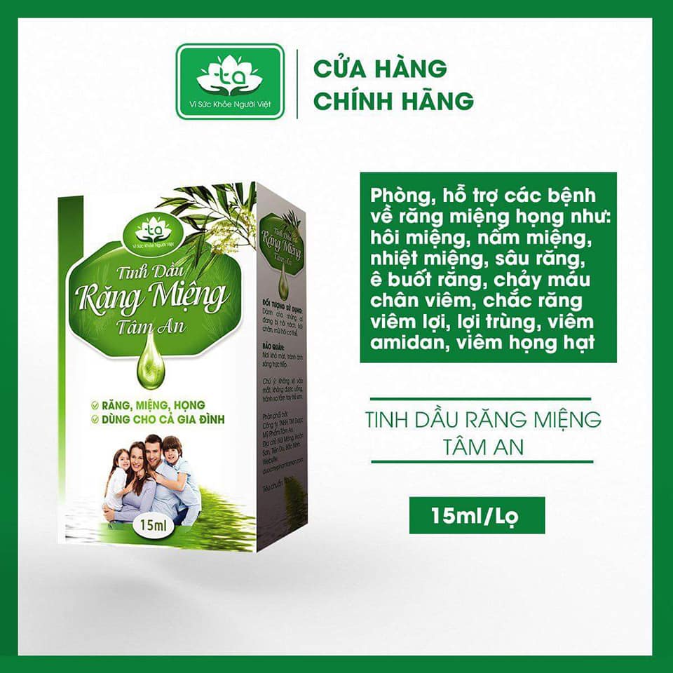 Tinh Dầu Răng Miệng Tâm An 15ml