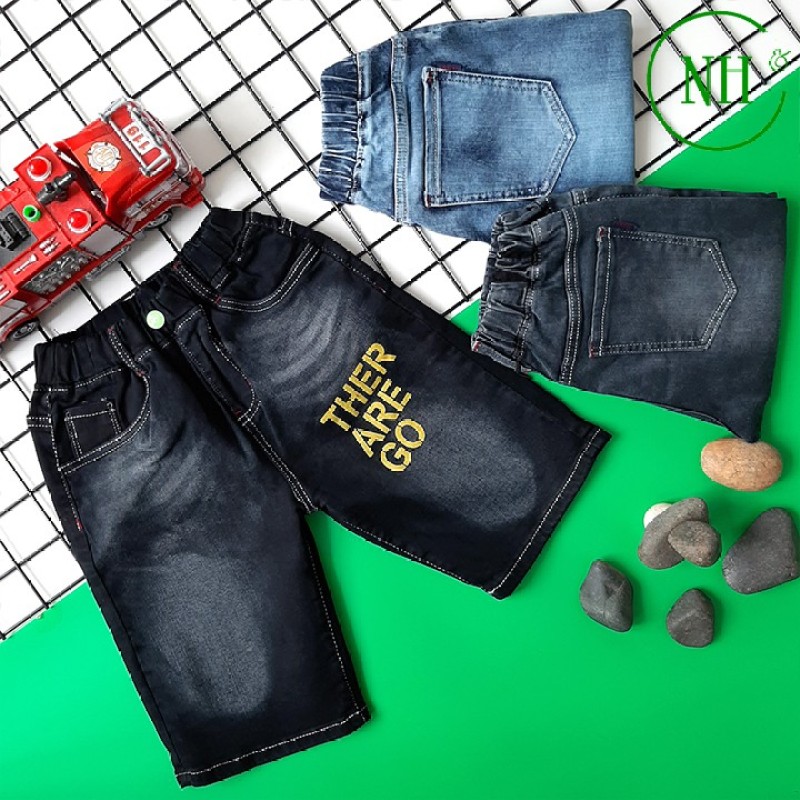Nơi bán Quần short cho bé 25kg đến 45kg - quần short jean co giãn - NH Shop