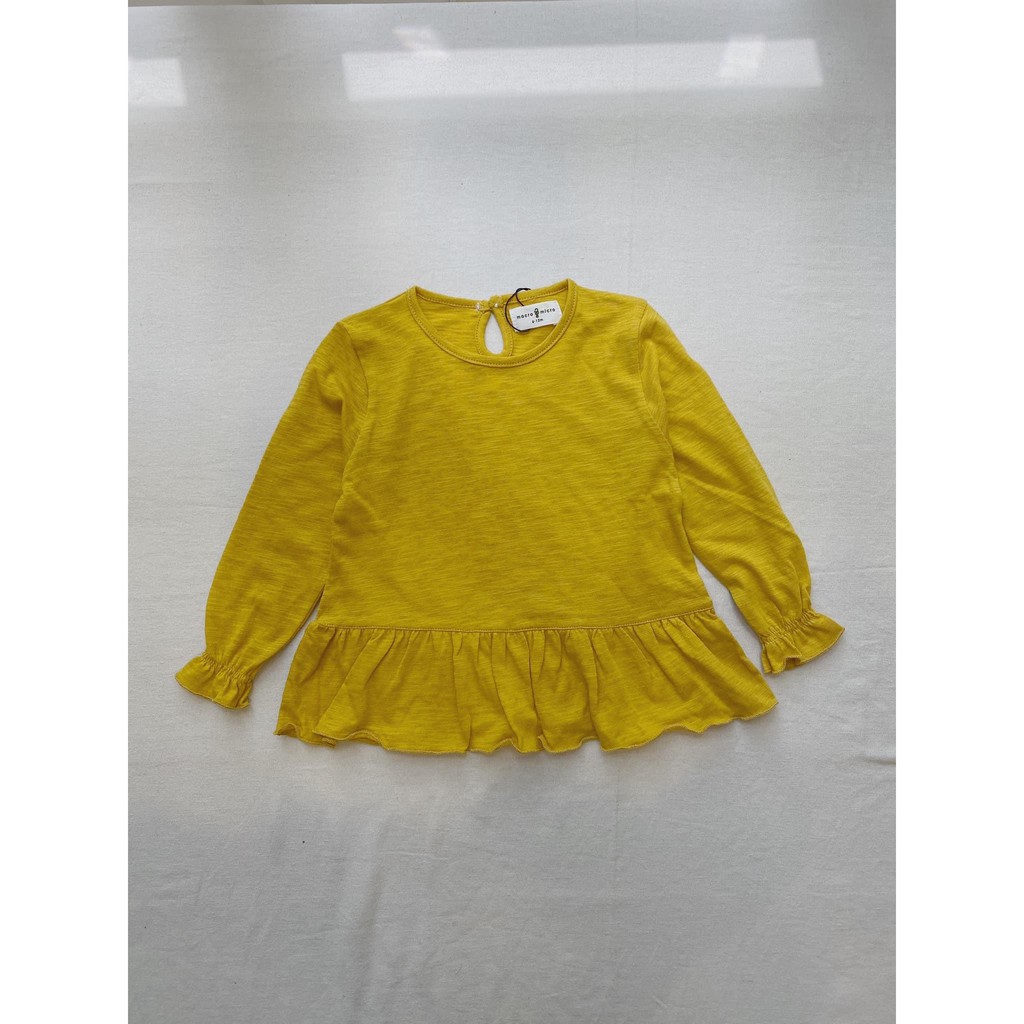 Slub Long Sleeve Shirt Macro & Micro (Áo Dài Tay Dáng Peplum)