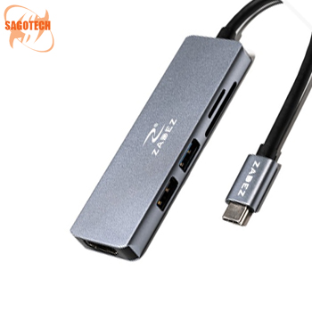 Bộ chuyển đổi Type-C Hub Zadez ZAH-515 (5 trong 1)