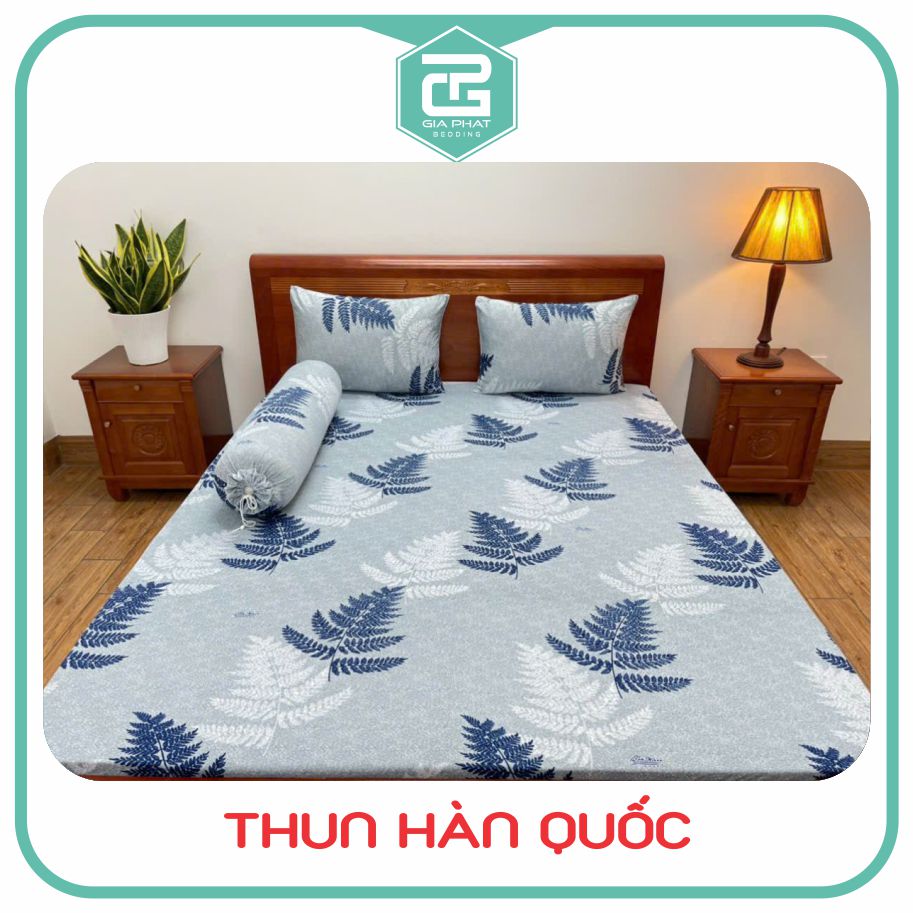 Bộ ga giường, Drap nệm Thun Lạnh Hàn Quốc 4 món