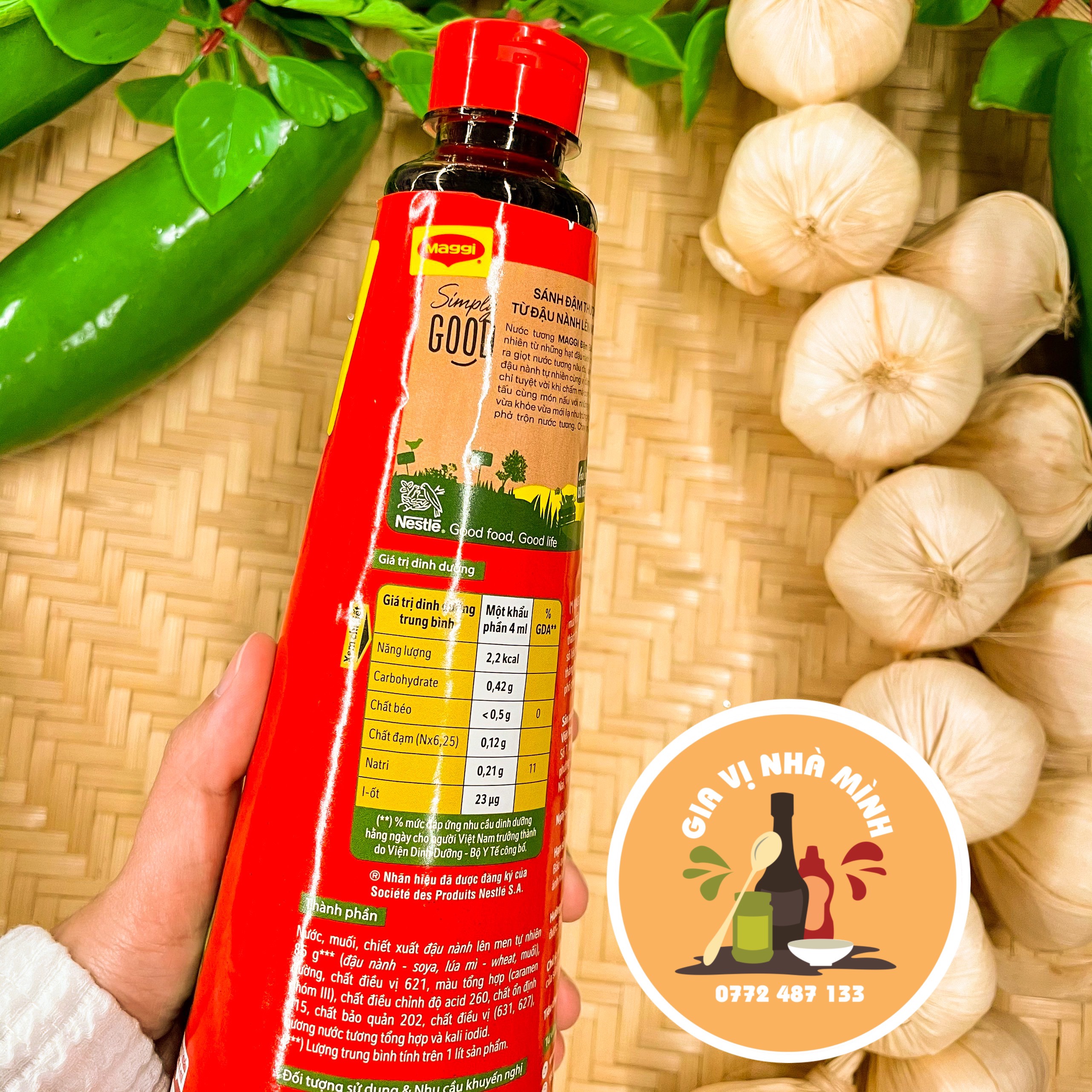 NƯỚC TƯƠNG MAGGI ĐẬM ĐẶC NẮP ĐỎ 700ML