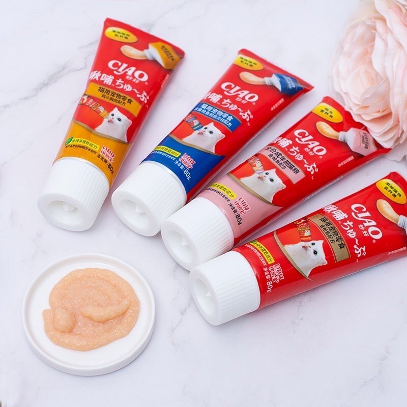 Súp Thưởng Cho Mèo Ciao Churu Tuýp 80g - [Nông Trại Thú Cưng]