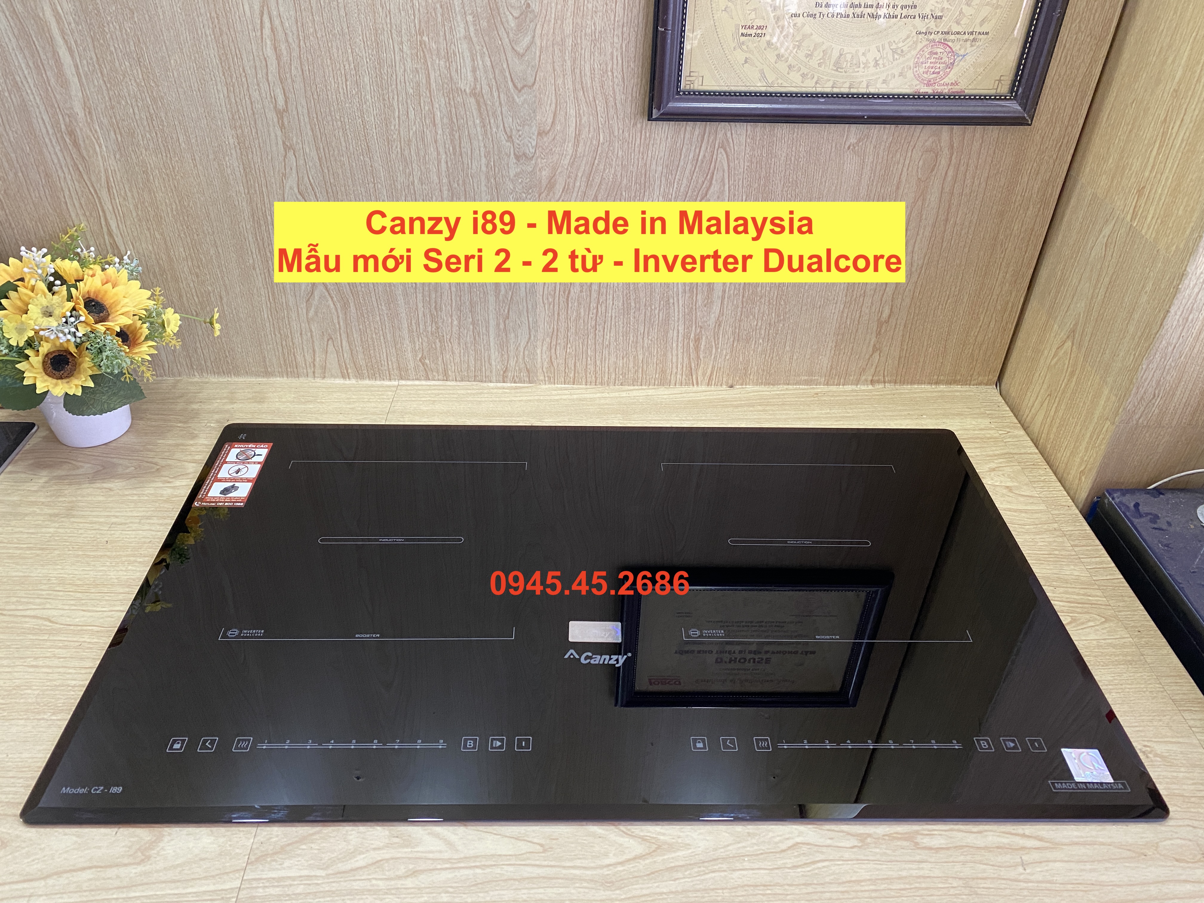 Bếp từ đôi Malaysia Canzy CZ I89 / CZ E89