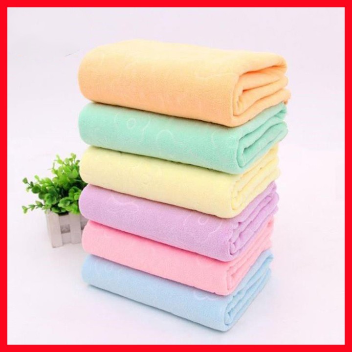 Khăn tắm siêu mềm mịn khổ lớn 70x140 cm khăn tắm nhật hình gấu vua nhựa