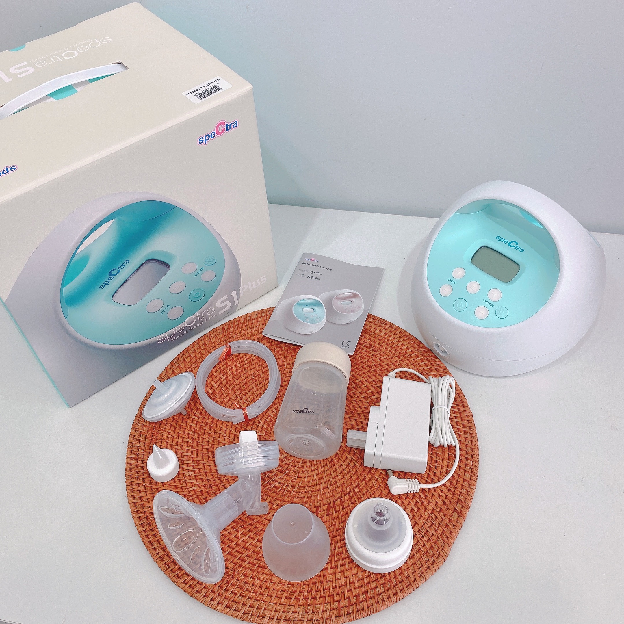 Máy hút sữa đôi cao cấp  Spectra S1  (Trắng xanh)