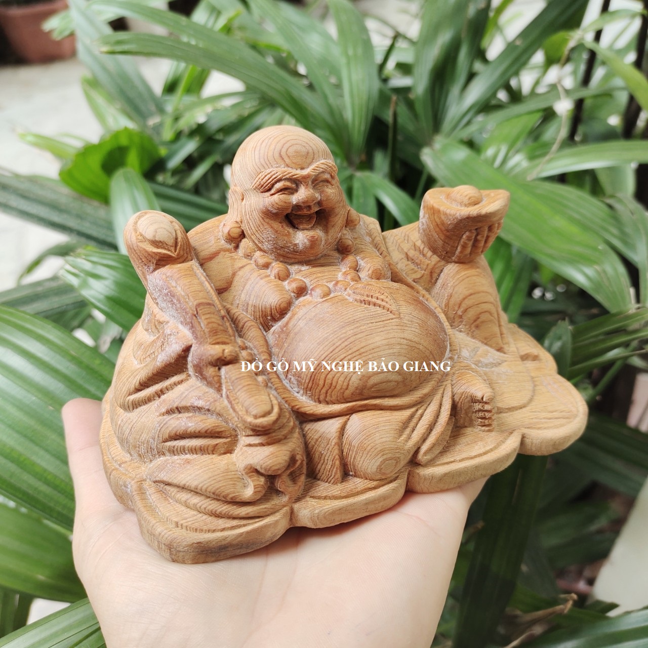Tượng phật di lặc gỗ ngọc am thơm nức