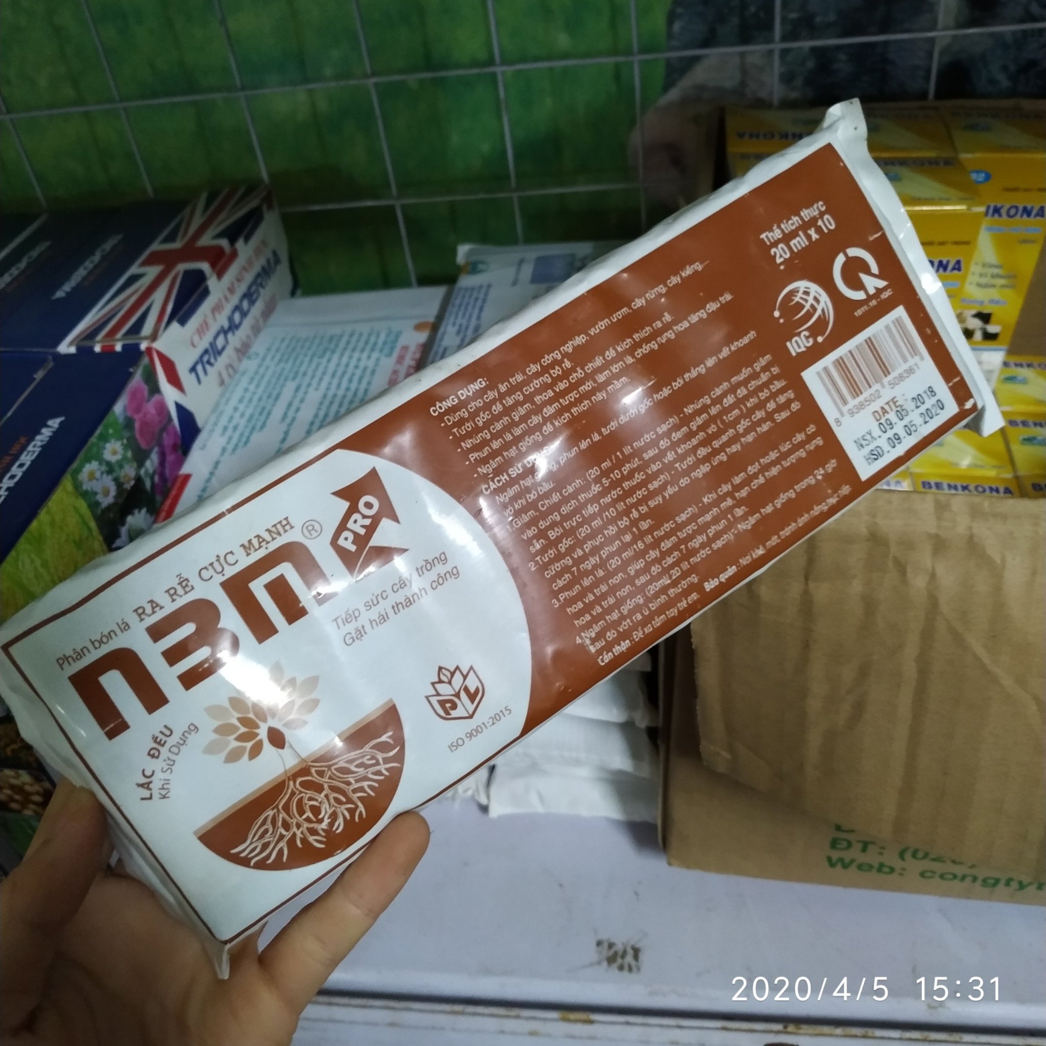 Phân bón lá Ra rễ cực mạnh N3M Pro 20ml