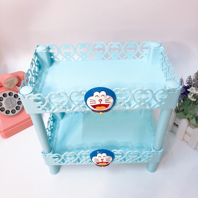 Kệ 2 Tầng Hoa Văn Doraemon