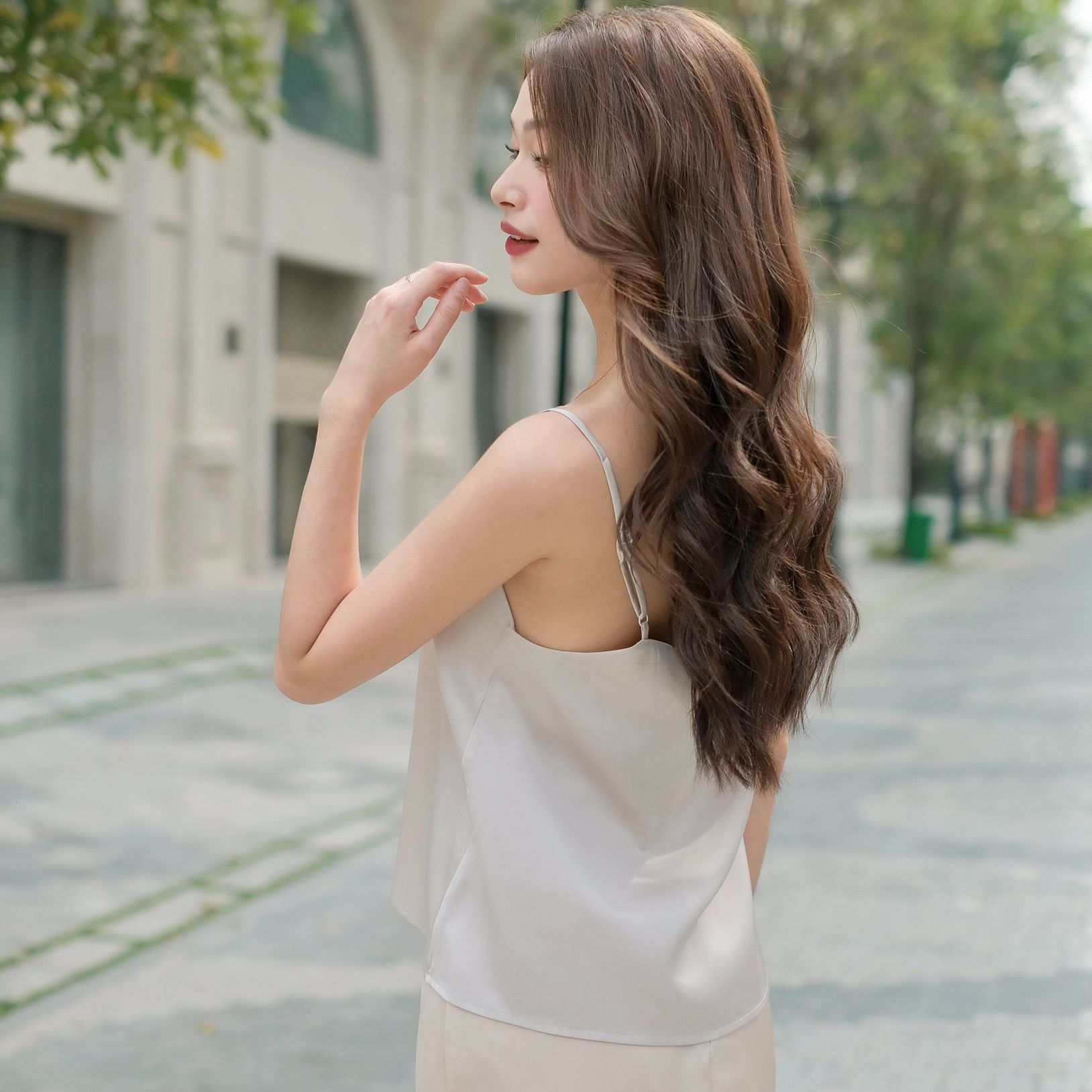 Áo SATIN - Áo 2 dây lụa bóng