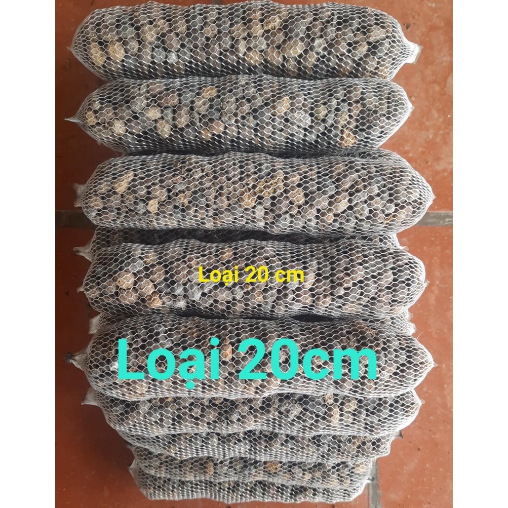Combo 50 túi lưới phân dê 20cm chuyên dùng bón lan