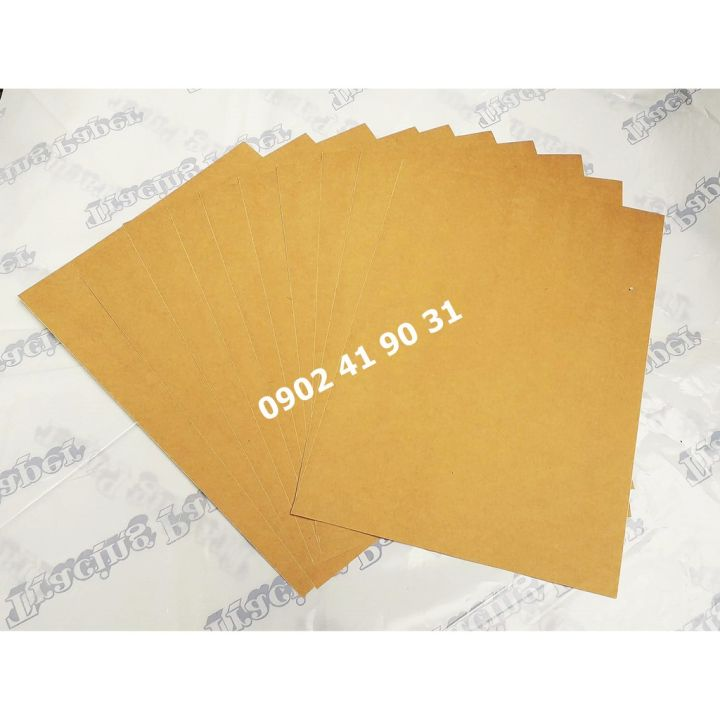 Set 20 Tờ Giấy in Decal Da Bò A4 (Giấy Kraft màu nâu)