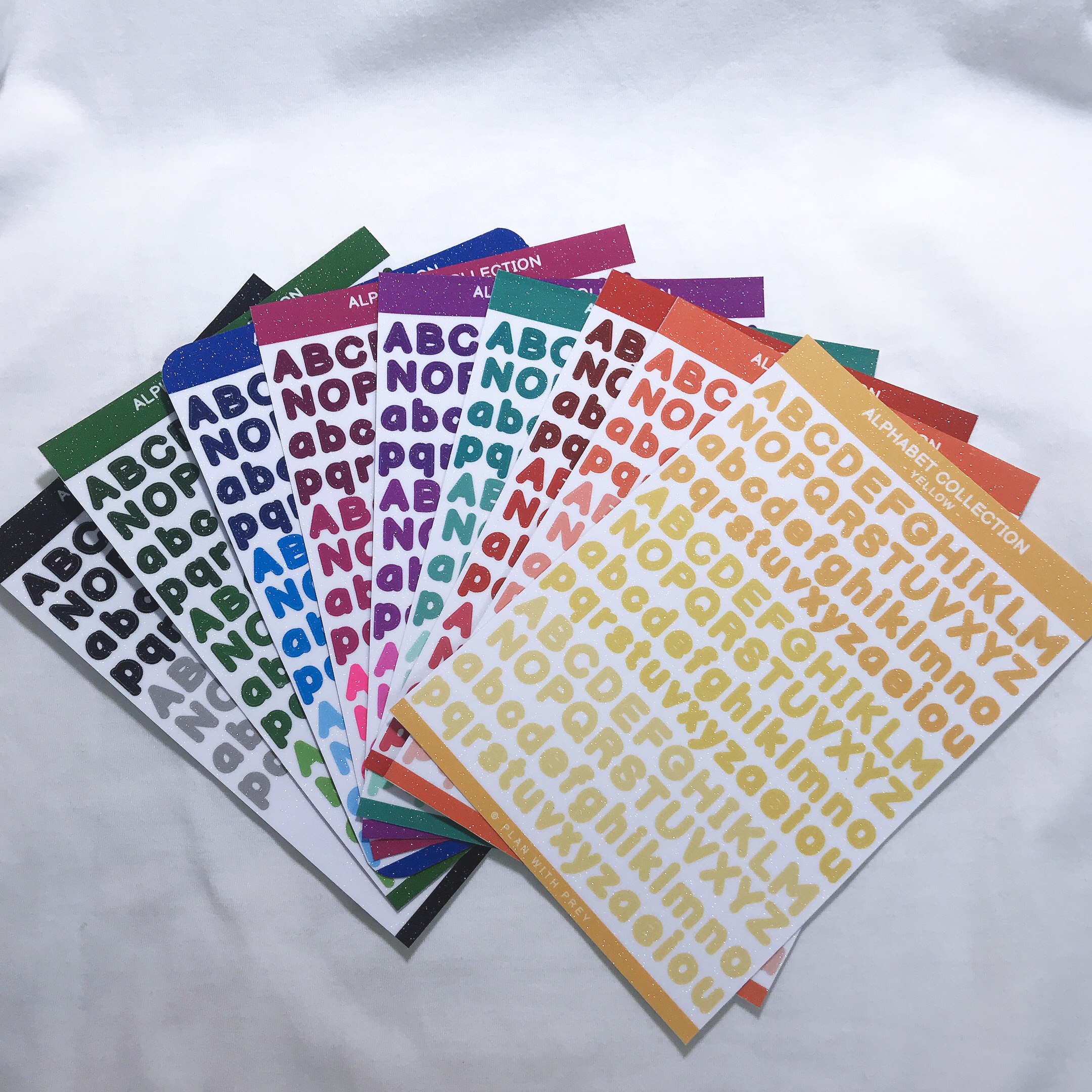 Sticker bảng chữ cái và sticker số trang trí toploader