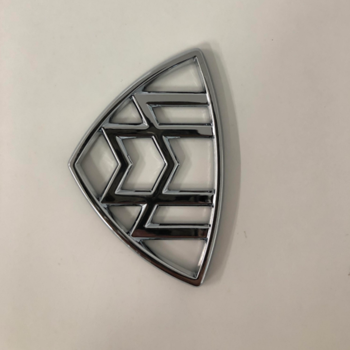 Bộ 2 Logo biểu tượng gắn hông xe ô tô, xe hơi May.bach chất liệu hợp kim Inox cao cấp G80707