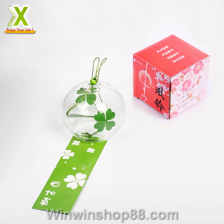 [FREESHIP MAX 15K][HCM]Chuông gió Nhật Bản Furin cỏ 4 lá may mắn