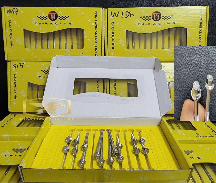Salaya TH THÁI Bộ ốc lốc máy Inox 304 gắn xe máy,Winner,Exciter,Sirius,Sonic,Wave,Dream,Vario,Future 125,Raider Satria....Full Hộp Cao Cấp