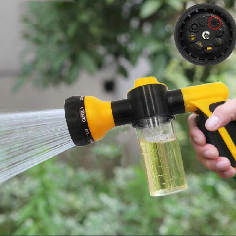 Vòi Rửa Xe Tưới Cây Tại Nhà nhựa ABS cao cấp Có ngăn chứa nước tẩy rửa tiện lợi. Tắt mở chế độ xà bông. Phù hợp từng nhu cầu của khách hàng. Vòi phun nước - vòi xịt nước giá rẻ. Vòi xịt rửa xe tưới cây