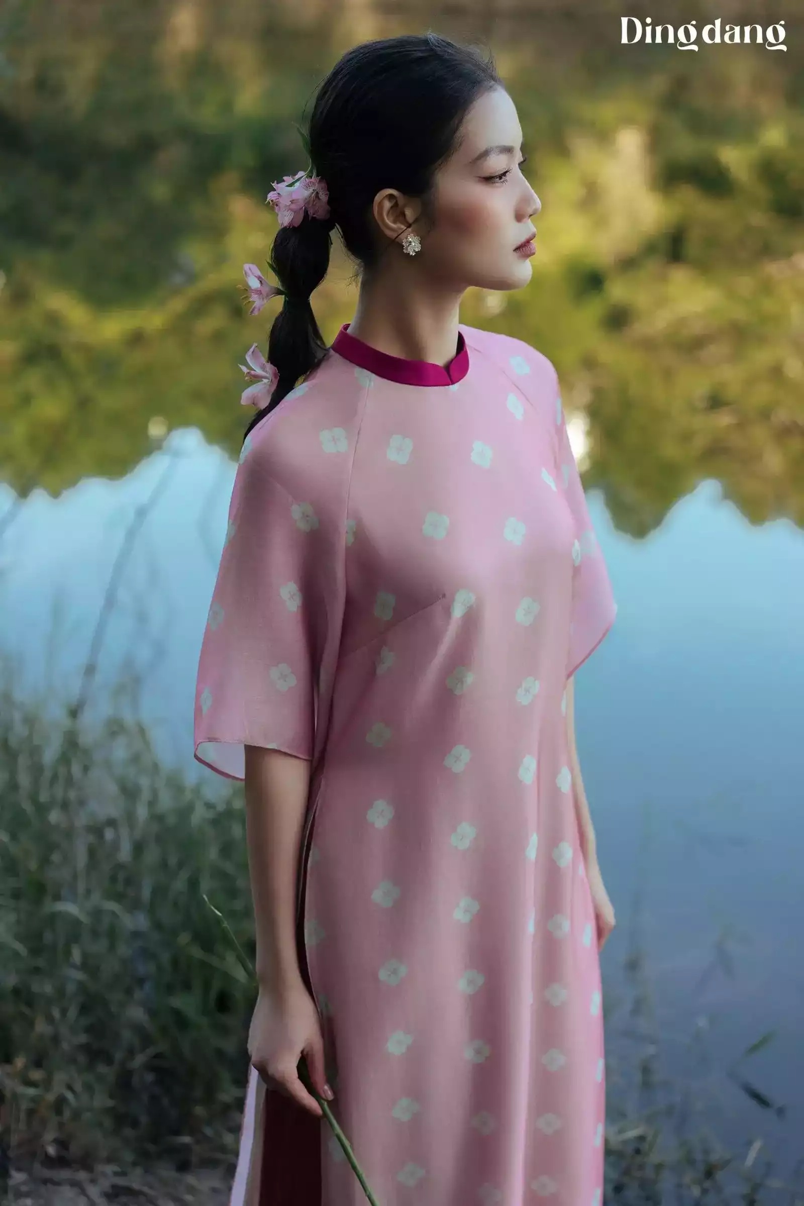 Áo Dài Lấm Tấm Hồng - Đing Đang