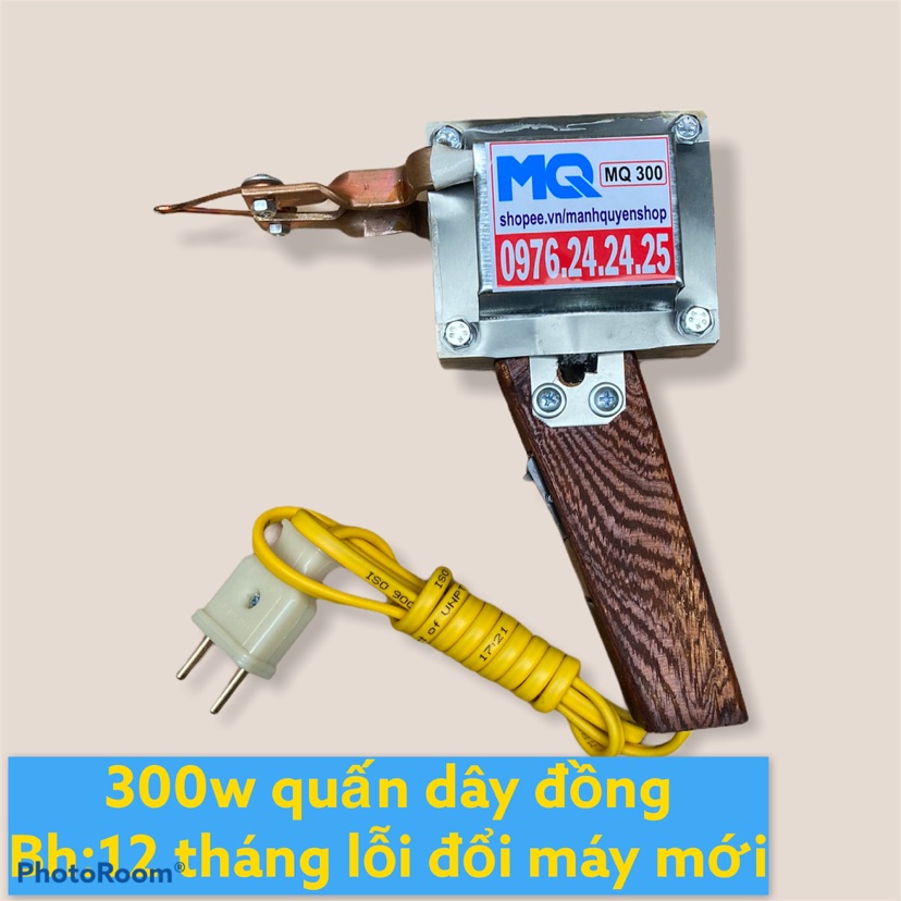 Mỏ Hàn xung 300w-Hàn chì-Hàn thiếc( phiên bản cán gỗ ốp sắt)