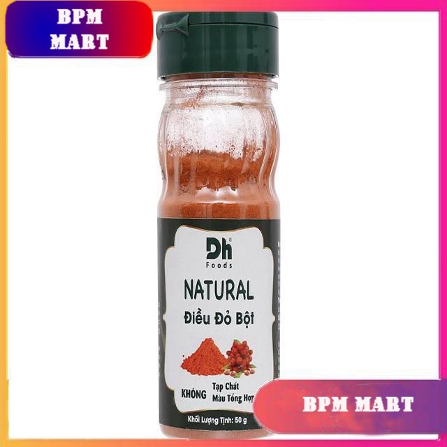 >> SO SÁNH GIÁ ỚT BỘT DH FOOD 60G | Shopee Lazada Sendo Tiki 78 Điều đỏ bột Dh Food Natural hũ 50g TẶNG MÃ GIẢM GIÁ GIA VỊ NẤU ĂN GIA VỊ NÊM - BPMart